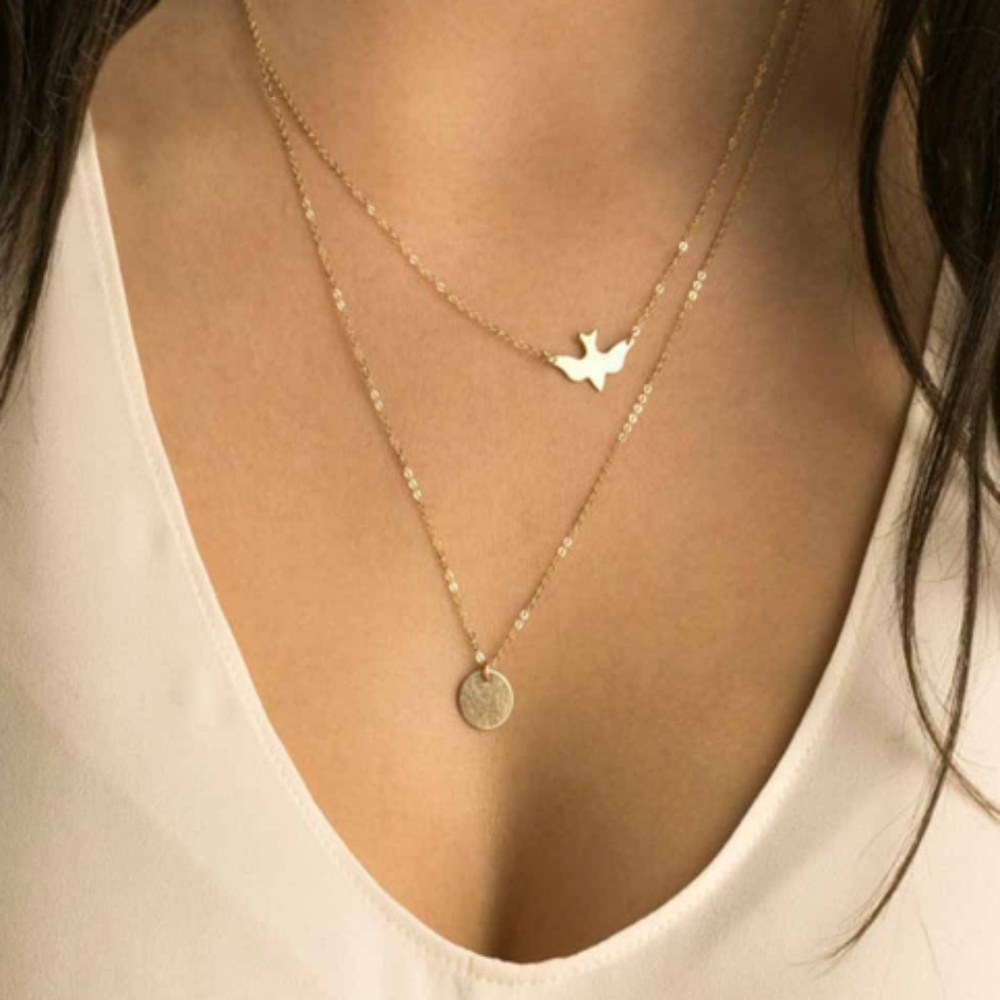 3 for $20 Peace Dove Layered Necklace